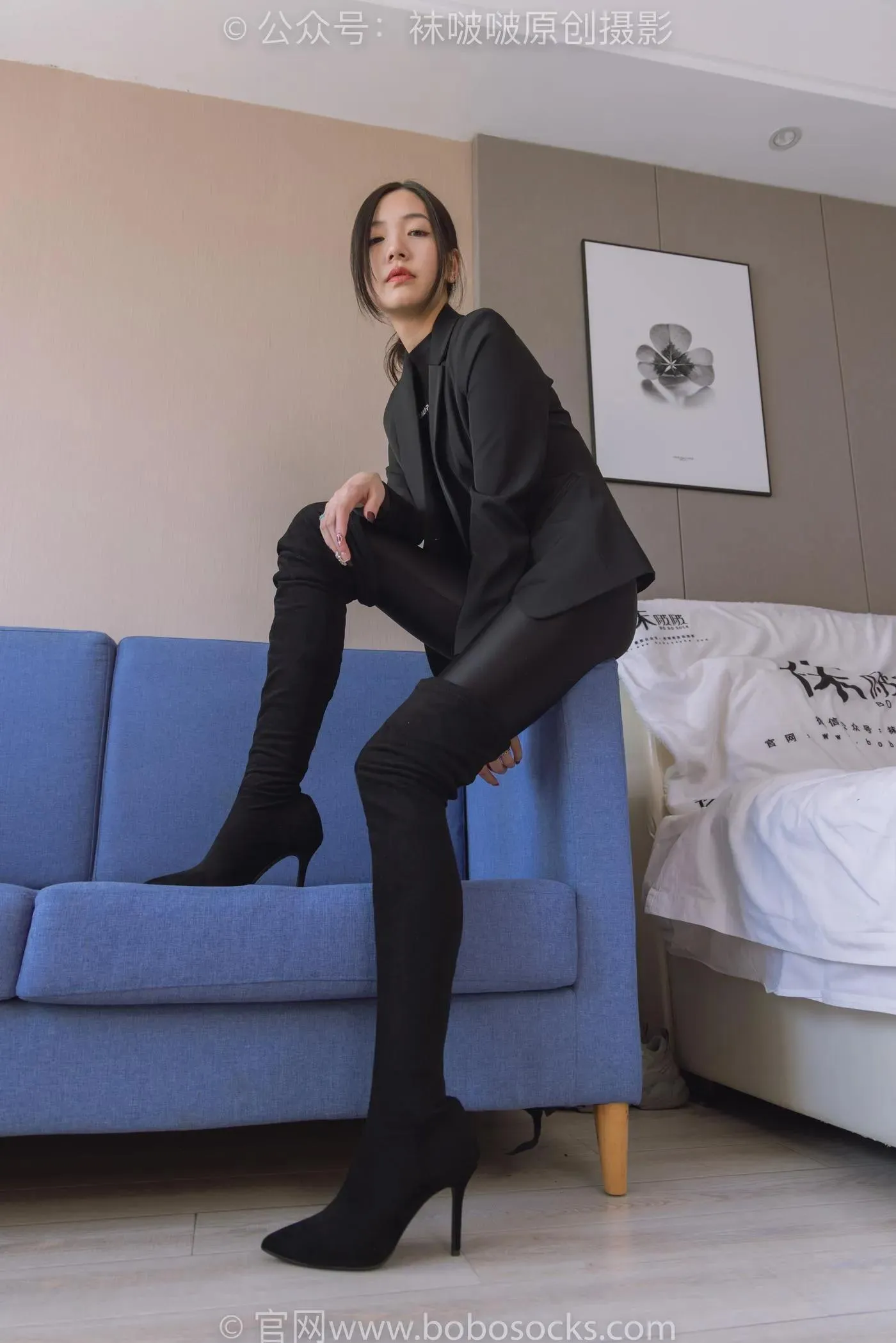 [BoBoSocks袜啵啵]NO.188 小甜豆-连体泳衣、高跟长靴、短肉丝、裸足 [147P]插图7